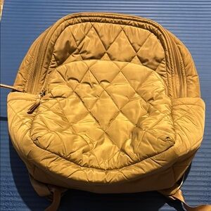 Vera Bradley Quilted Yellow Backpack